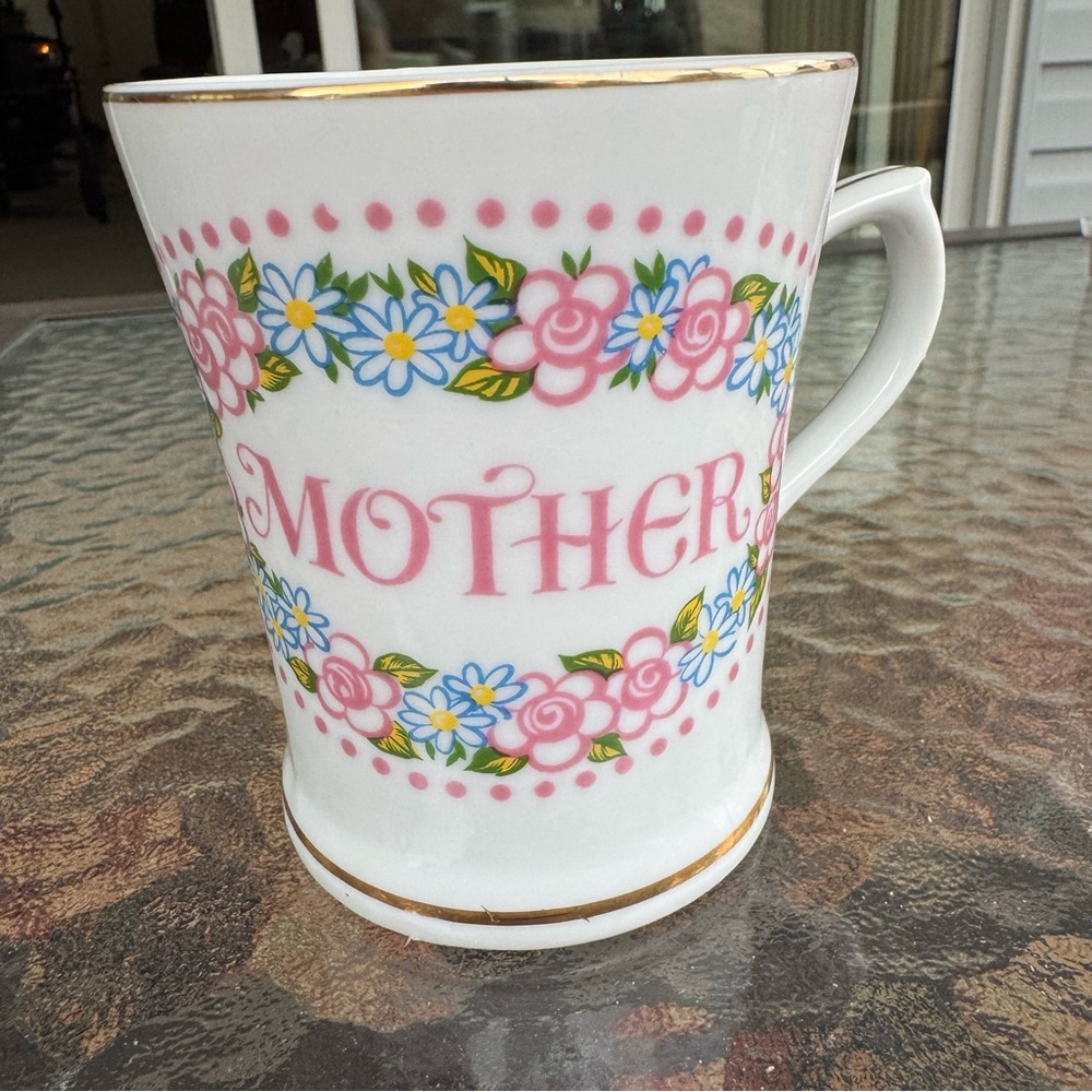 Vintage Treasure Masters Tea Coffee Mug With Floral Design Mother Made In Japan - Picture 2 of 6